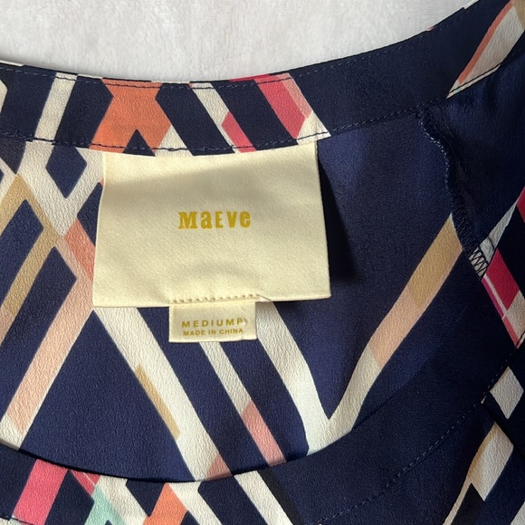 Anthropologie Blue and White Asymmetrical High-Low Sundress - Picture 9 of 12